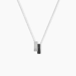 Collier Ouarida Argent Blanc Oxyde De Zirconium
