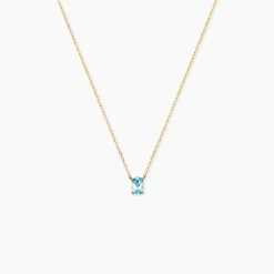 Collier Ovale Or Jaune Topaze