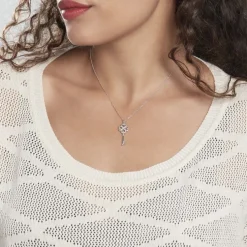 Collier Paolyna Argent Blanc