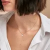 Collier Papilio Argent Blanc