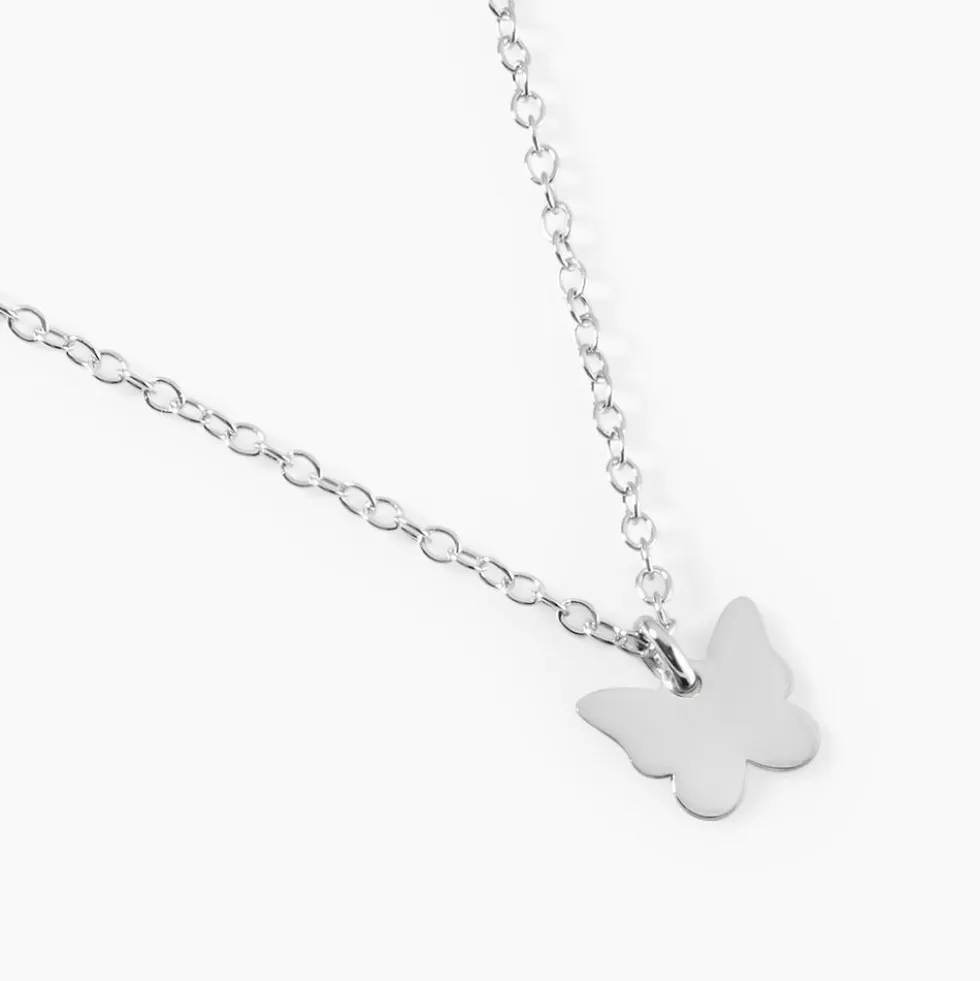 Collier Papilio Argent Blanc