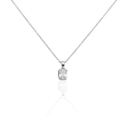 Collier Paulienne Argent Blanc Oxyde De Zirconium