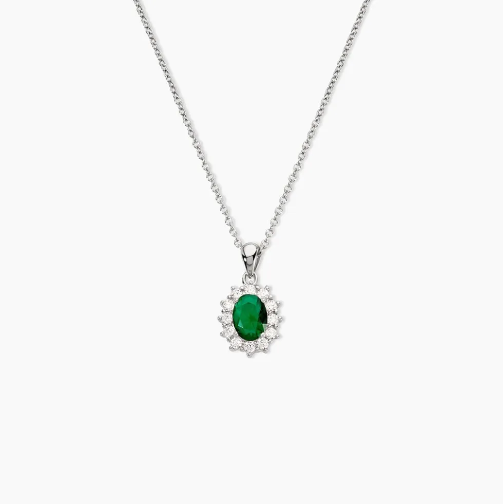 Collier Perez 2 Argent Blanc Oxyde De Zirconium