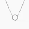 Collier Peytone Argent Blanc