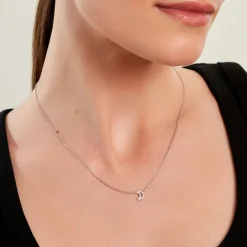 Collier Philine Argent Blanc Oxyde De Zirconium