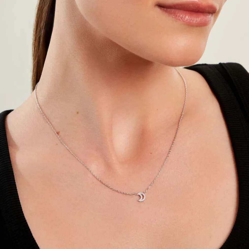 Collier Philine Argent Blanc Oxyde De Zirconium