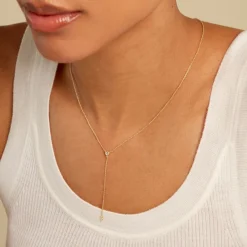 Collier Poem Argent Jaune Oxyde De Zirconium Topaze