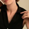 Collier Poem Argent Jaune Topaze Bleu Sky