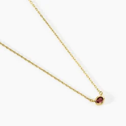 Collier Poem Argent Jaune Tourmaline