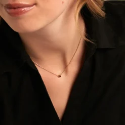 Collier Poem Argent Jaune Tourmaline
