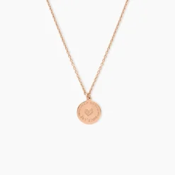 Collier Pome Argent Rose