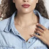 Collier Pricille Argent Blanc Oxyde De Zirconium