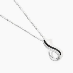 Collier Priscillia Argent Blanc Oxyde De Zirconium