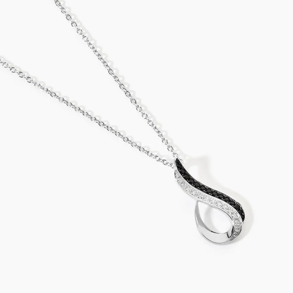 Collier Priscillia Argent Blanc Oxyde De Zirconium