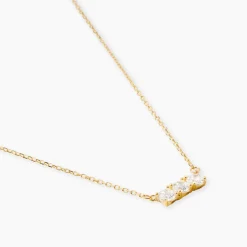 Collier Pryderi Or Jaune Oxyde De Zirconium
