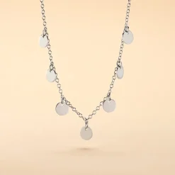 Collier Ragavi Argent Blanc
