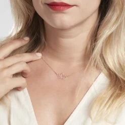 Collier Raia Argent Rose