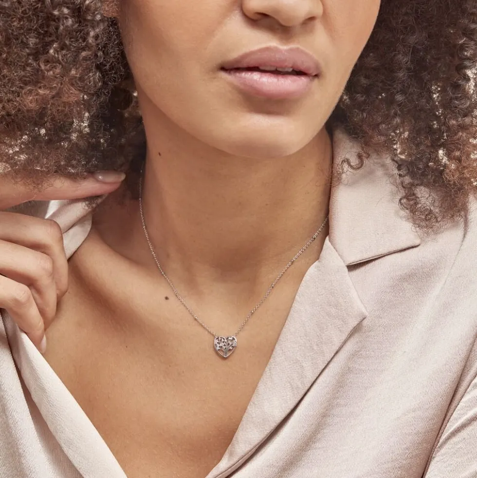 Collier Raimond Argent Blanc Oxyde De Zirconium