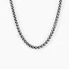 Collier Raph Maille Palmier Acier Gris