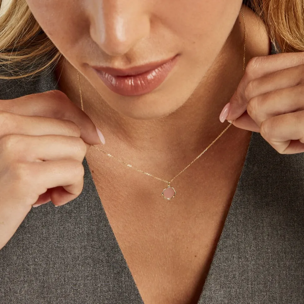 Collier Reflets Pop Or Jaune Calcédoine
