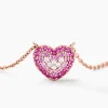 Collier Reflets Romantiques Argent Rose Oxyde De Zirconium