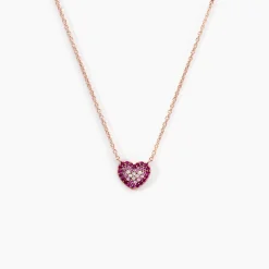 Collier Reflets Romantiques Argent Rose Oxyde De Zirconium