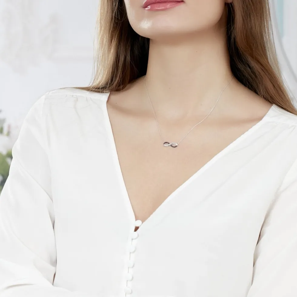 Collier Rejane Or Blanc Diamant