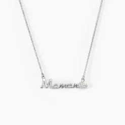 Collier Rera Argent Blanc Oxyde De Zirconium