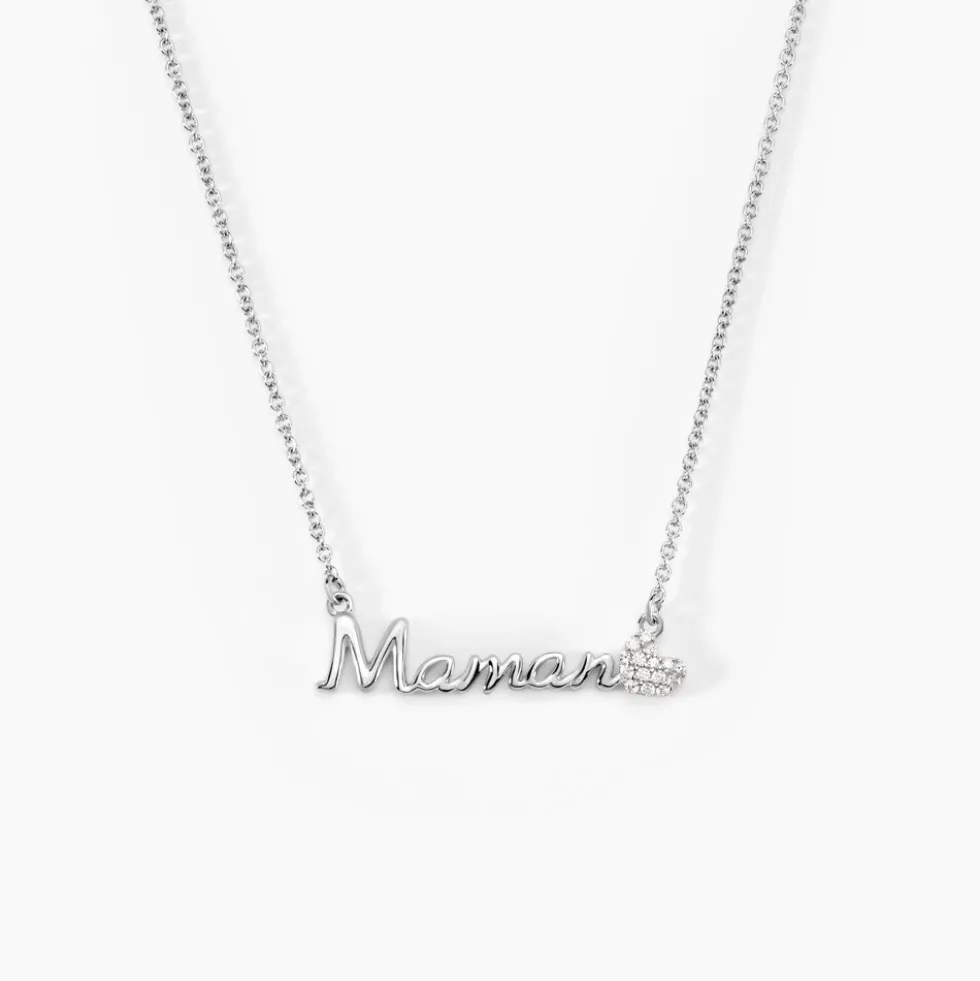 Collier Rera Argent Blanc Oxyde De Zirconium
