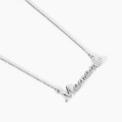 Collier Rera Argent Blanc Oxyde De Zirconium