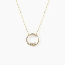 Collier Rodica Or Jaune Oxyde De Zirconium