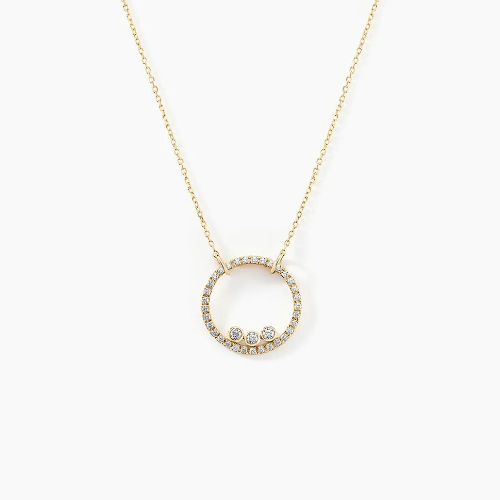 Collier Rodica Or Jaune Oxyde De Zirconium