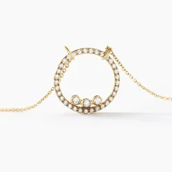 Collier Rodica Or Jaune Oxyde De Zirconium