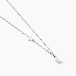 Collier Rohanne Argent Blanc