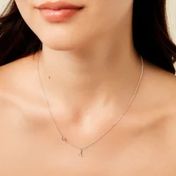 Collier Rohanne Argent Blanc
