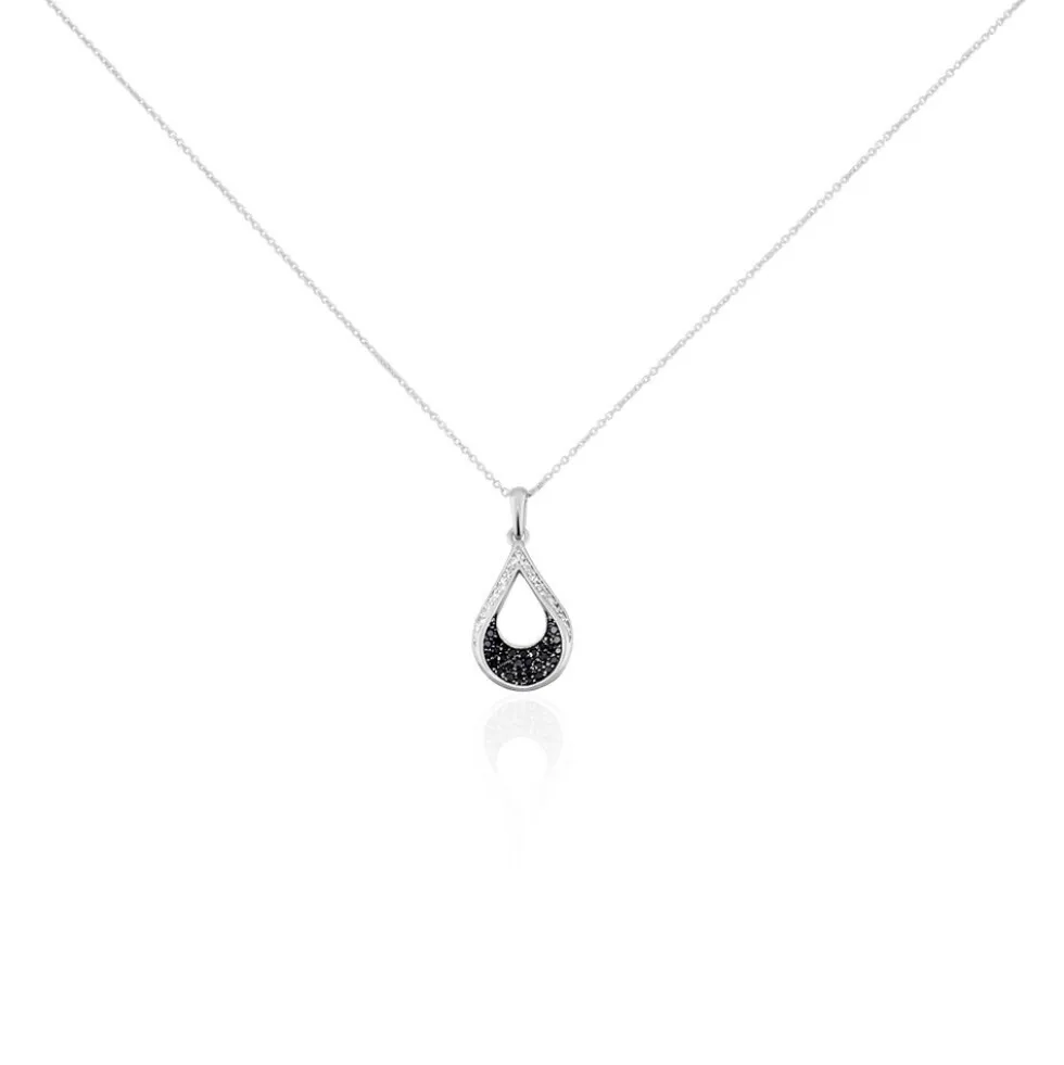 Collier Romanne Or Blanc Diamant