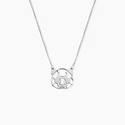 Collier Romy Origami Argent Blanc