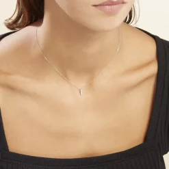 Collier Rosalin Blanc Diamant Blanc