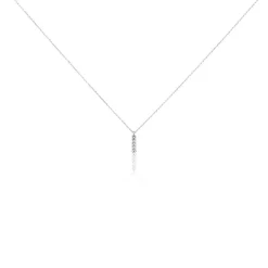 Collier Rosalin Blanc Diamant Blanc