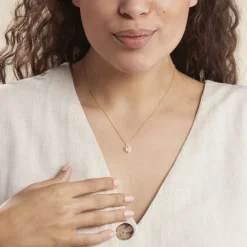 Collier Rosaline Or Jaune Oxyde De Zirconium