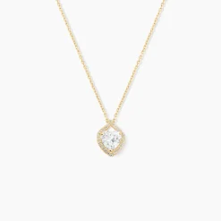Collier Rosaline Or Jaune Oxyde De Zirconium