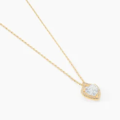 Collier Rosaline Or Jaune Oxyde De Zirconium