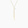 Collier Salman Or Jaune Perle De Culture