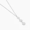 Collier Sandra Argent Blanc Oxyde De Zirconium