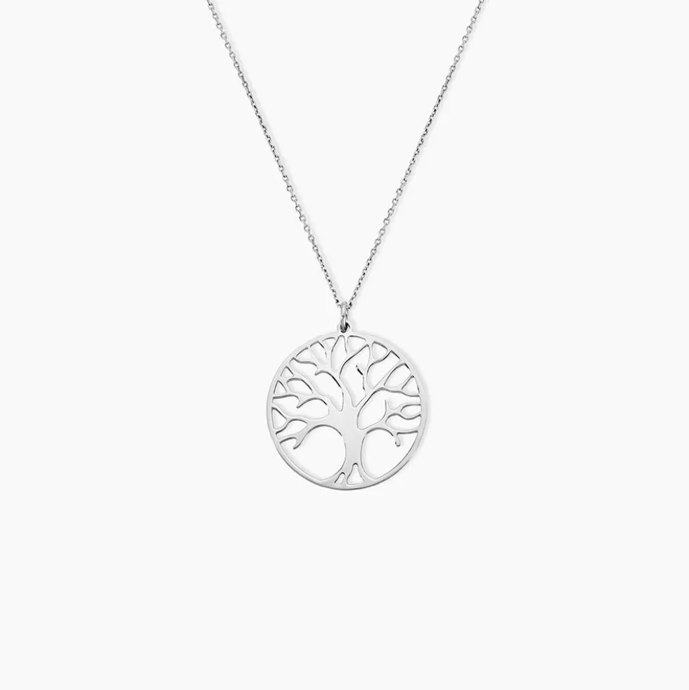Collier Sautoir Philana Argent Blanc