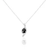 Collier Sharon Argent Blanc Céramique Et Oxyde De Zirconium