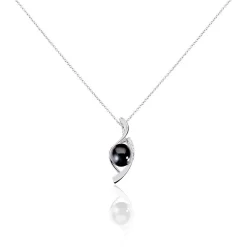 Collier Sharon Argent Blanc Céramique Et Oxyde De Zirconium