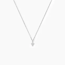 Collier Siem Argent Blanc Oxyde De Zirconium