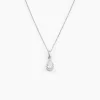Collier Silvette Argent Blanc Oxyde De Zirconium