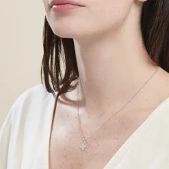 Collier Sitara Argent Blanc